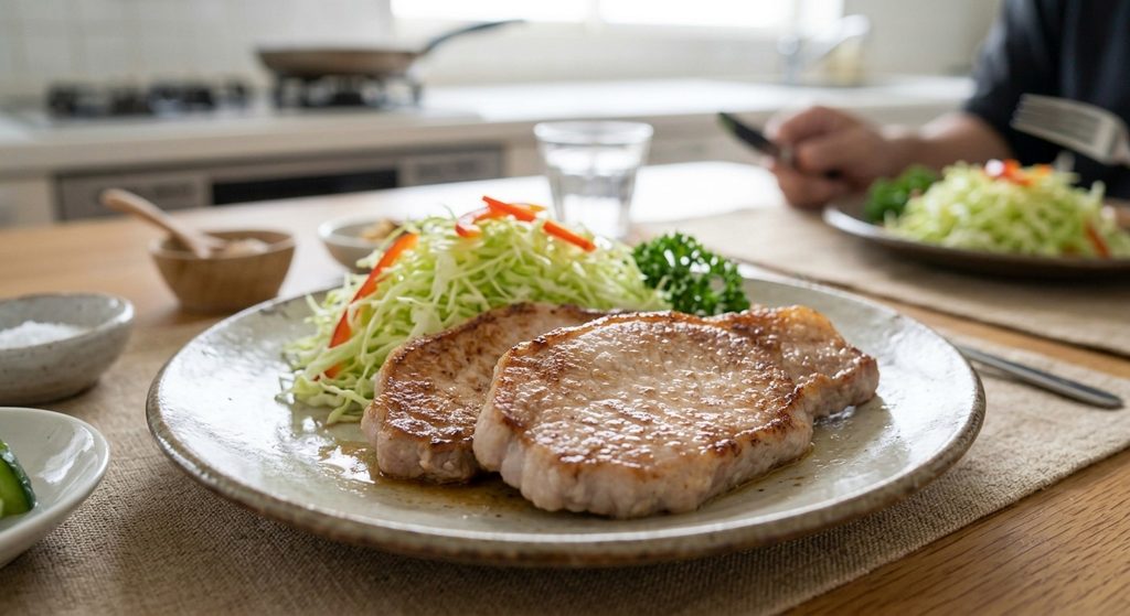 焼き上がった豚ロース